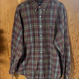 Plaid Button-Down Shirt